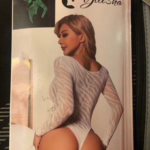glow in dark in UV light bodystockings
